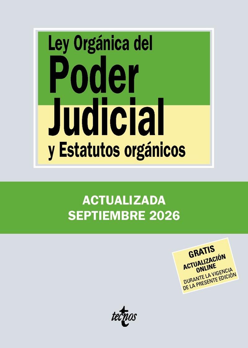 LEY ORGÁNICA DEL PODER JUDICIAL ( 09/2026 ) | 9788430994410
