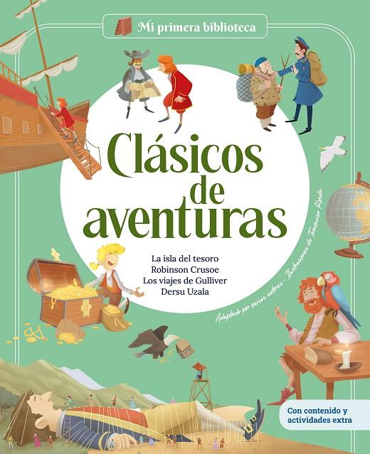 CLÁSICOS DE AVENTURAS : LA ISLA DEL TESORO ; ROBINSON CRUSOE , LOS VIAJES DE GULLIVER , DERSU UZALA | 9788413616049 | RODRÍGUEZ IBARRA, SERGI ; SOLÉ, JORDI ; CLUA, PAU