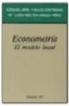 ECONOMETRIA.EL MODELO LINEAL | 9788472881501 | URIEL,EZEQUIEL