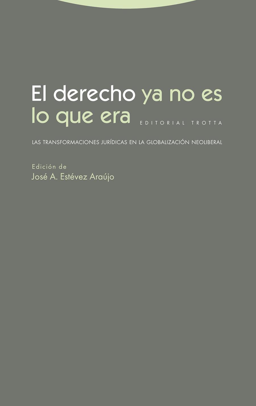 DERECHO YA NO ES LO QUE ERA, EL | 9788498799934 | ESTEVEZ, JOSE A.