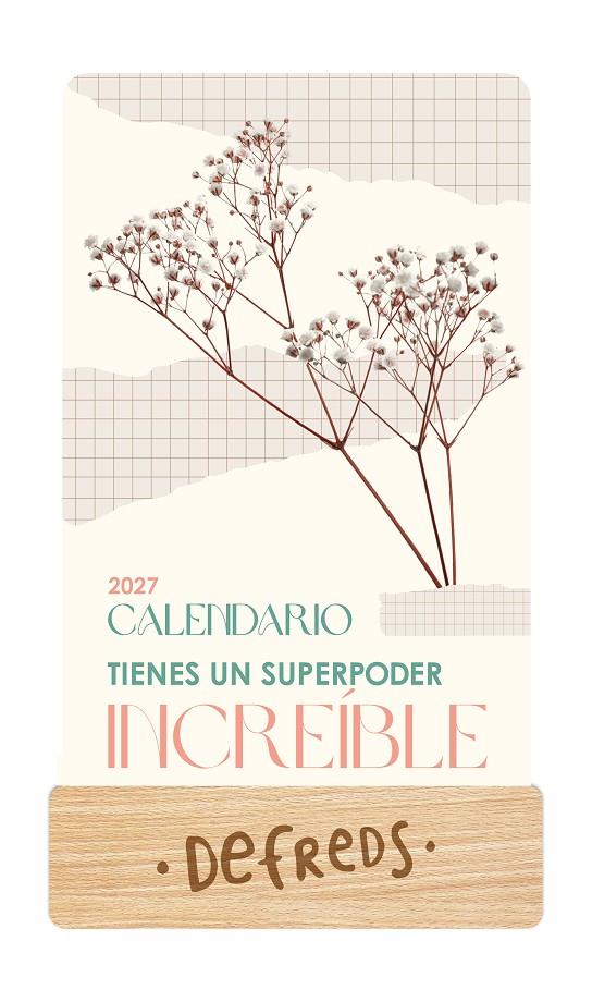 CALENDARIO MESA DE TARJETAS 2027 DEFREDS | 9788419434463 | DEFREDS