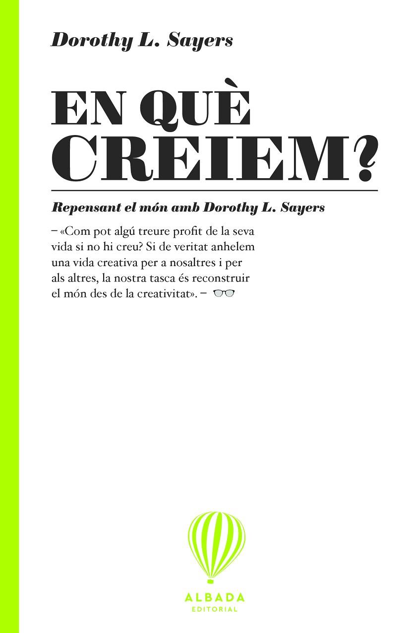 EN QUÈ CREIEM? | 9791399136241 | SAYERS, DOROTHY L.