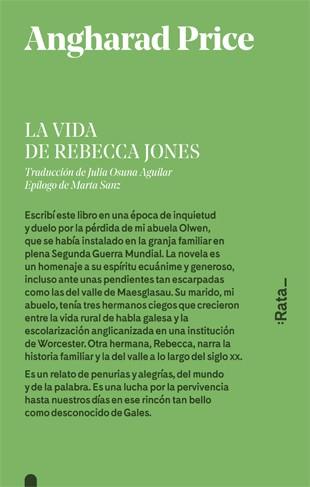 VIDA DE REBECCA JONES, LA | 9788416738441 | PRICE, ANGHARAD