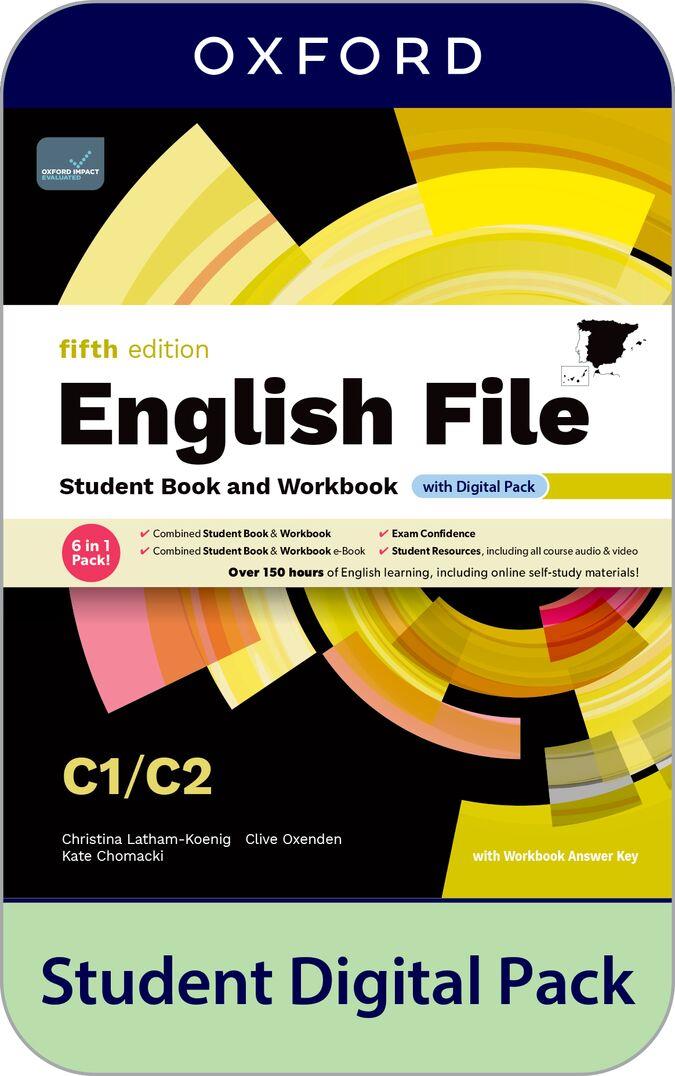 ENGLISH FILE 5TH EDITION C1-C2. STUDENT'S BOOK AND WORKBOOK AND DIGITAL WITH KEY | 9780194146425 | LATHAM-KOENIG, CHRISTINA;OXENDEN, CLIVE;CHOMACKI, KATE