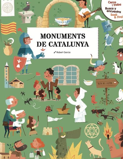 CERCA I TROBA, BUSCA Y ENCUENTRA, SEEK & FIND : MONUMENTS DE CATALUNYA | 9788410478138