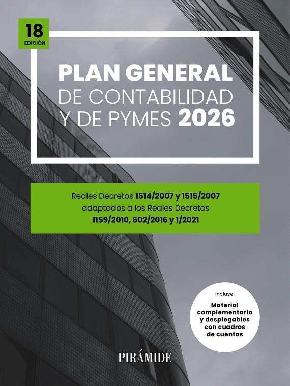PLAN GENERAL DE CONTABILIDAD Y DE PYMES 2026 | 9788436851601 | EDICIONES PIRÁMIDE