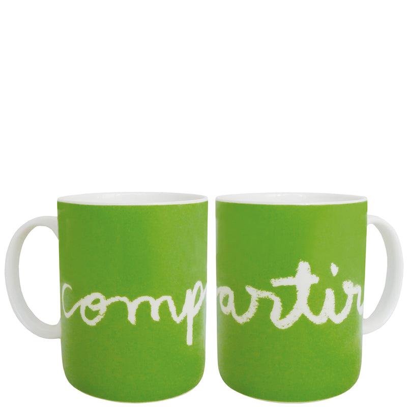 MUG : LAROOM COMPARTIR (VERD) (13644) | 8431010136441 | LLENAS, ANNA