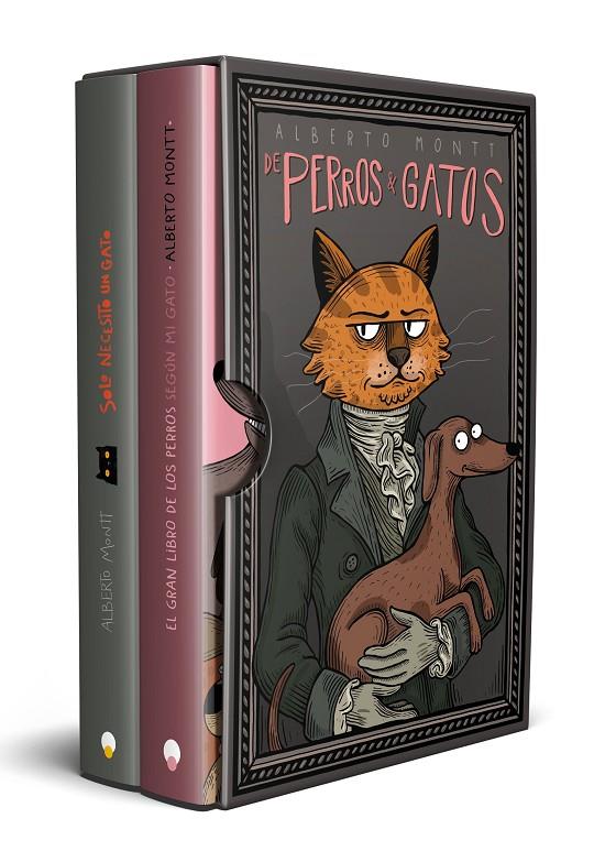 PACK : SOLO NECESITO UN GATO... PARA CONQUISTAR EL MUNDO ; GRAN LIBRO DE LOS PERROS SEGÚN MI GATO | 9791387869038 | MONTT, ALBERTO
