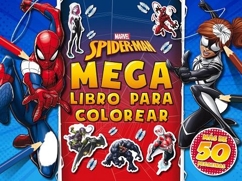 SPIDER-MAN : MEGALIBRO PARA COLOREAR  | 9788418610059