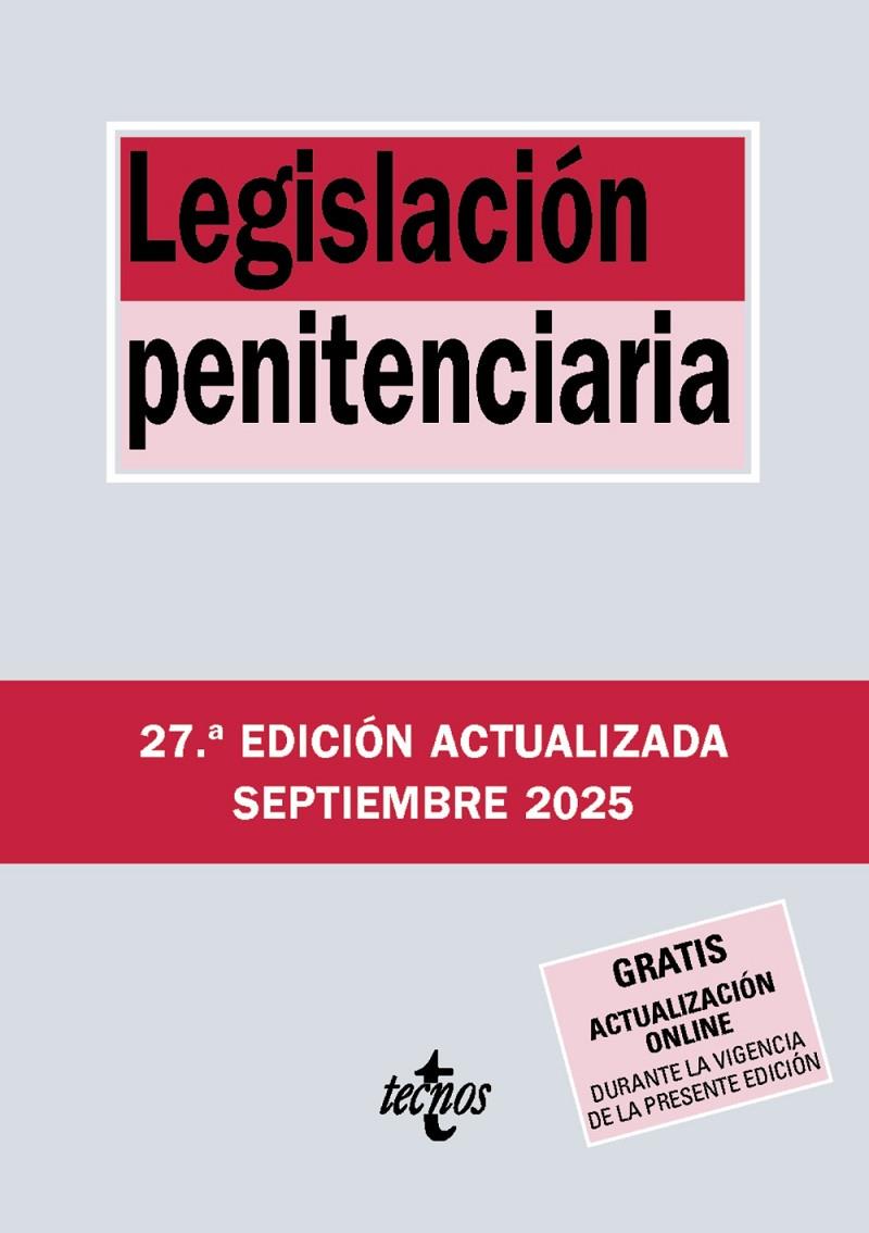 LEGISLACIÓN PENITENCIARIA (9/2025 ) | 9788430993109 | EDITORIAL TECNOS