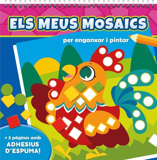 MEUS MOSAICS PER ENGANXAR I PINTAR : ANIMALS DOMÈSTICS | 9788410515222