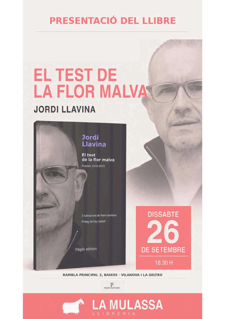 PRESENTACIÓ "EL TEST DE LA FLOR MALVA" DE JORDI LLAVINA - 