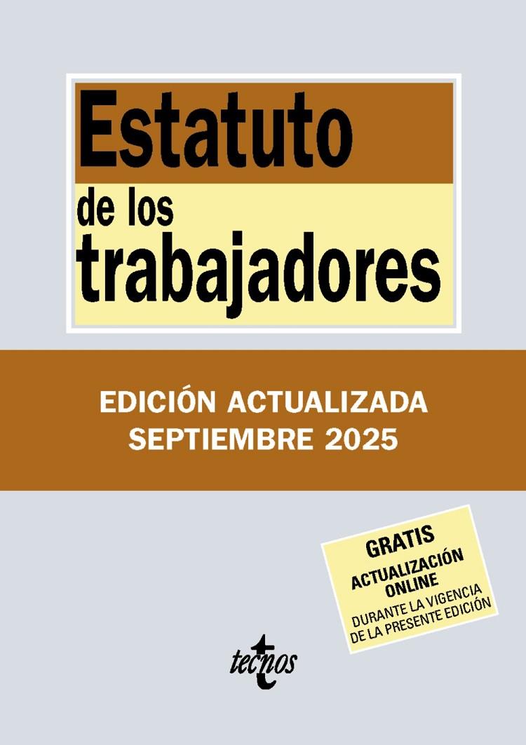 ESTATUTO DE LOS TRABAJADORES ( 9/2025 ) | 9788430993062 | EDITORIAL TECNOS