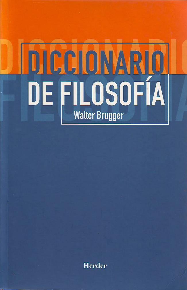 DICCIONARIO FILOSOFIA | 9788425424342 | BRUGGER, WALTER