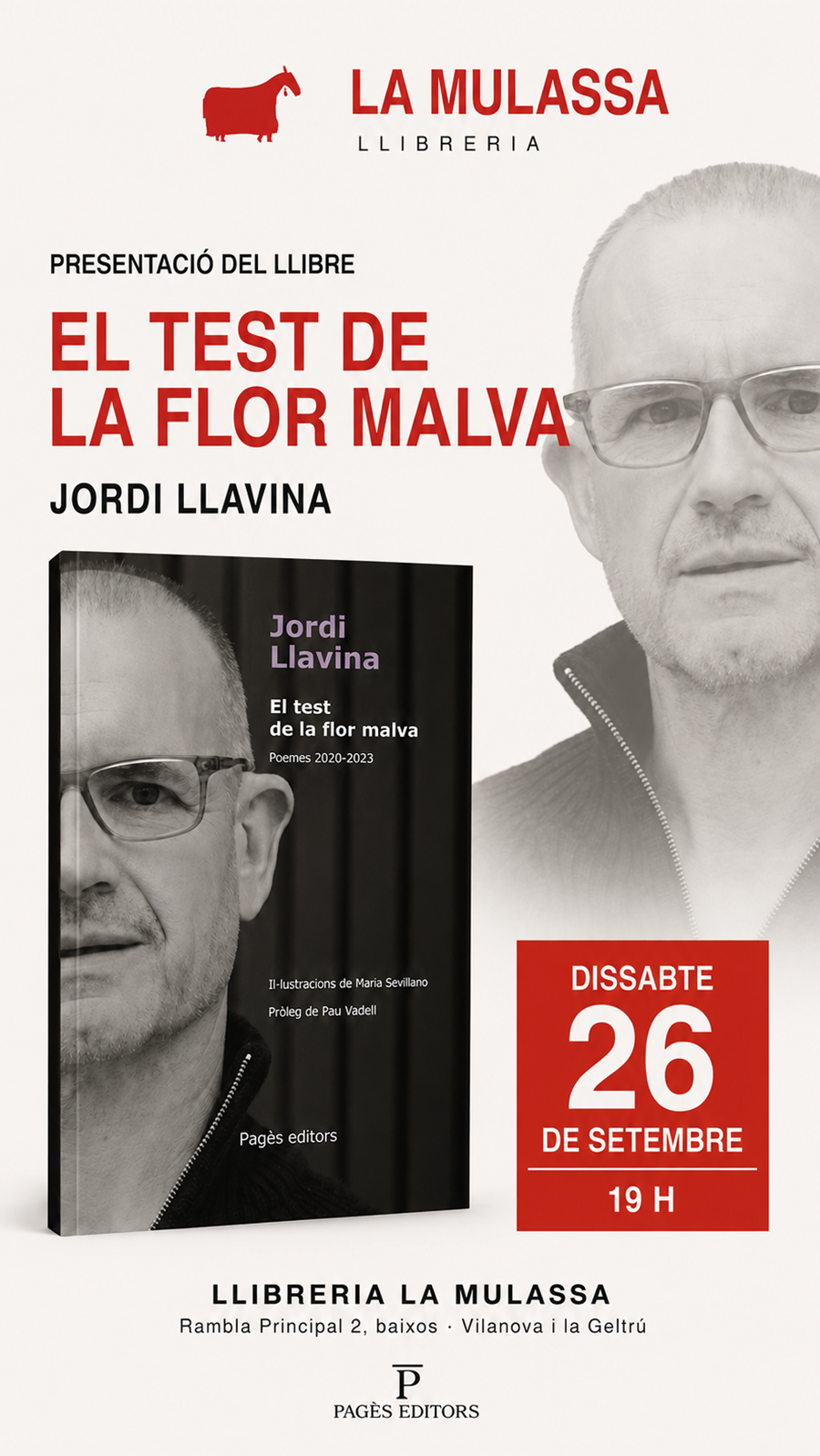 PRESENTACIÓ "EL TEST DE LA FLOR MALVA" DE JORDI LLAVINA - 