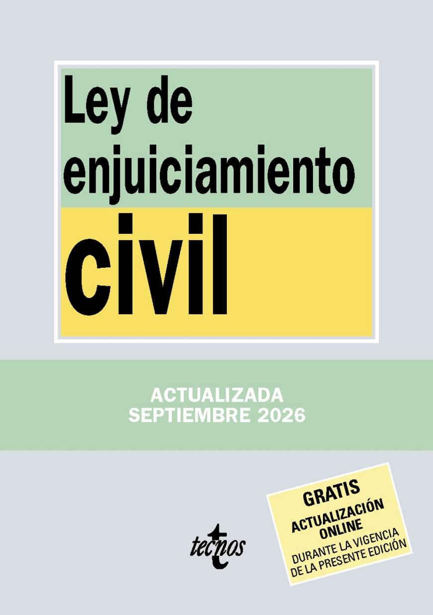 LEY DE ENJUICIAMIENTO CIVIL ( 09/2026 ) | 9788430994526