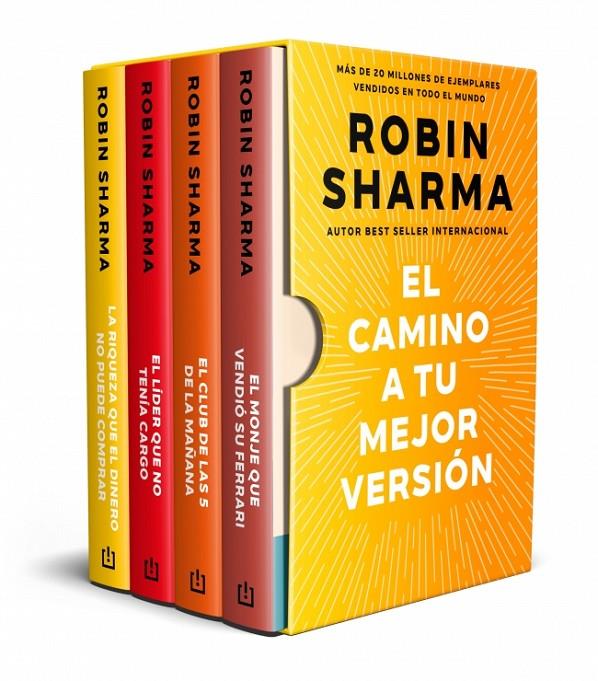 PACK : MONJE QUE VENDIÓ SU FERRARI ; CLUB DE LAS 5 DE LA MAÑANA ;  LÍDER QUE NO TENÍA CARGO ; RIQUEZA QUE EL DINERO NO PUEDE COMPRAR | 9788466382267 | SHARMA, ROBIN