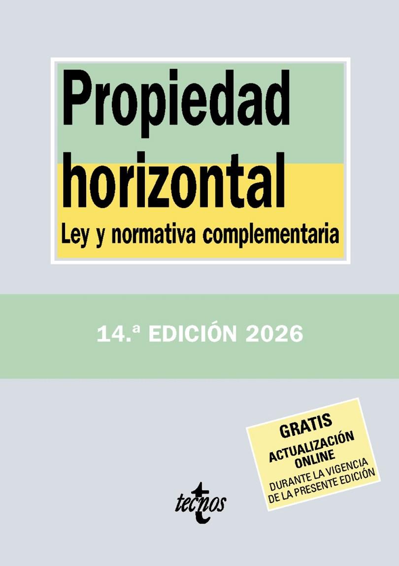 PROPIEDAD HORIZONTAL | 9788430994496 | EDITORIAL TECNOS