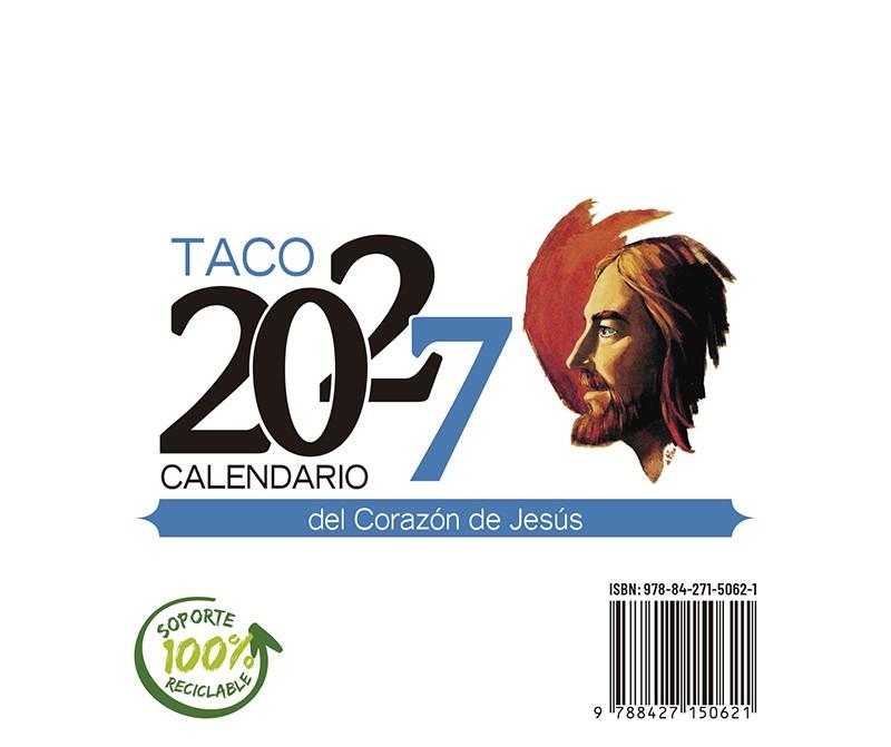 TACO CALENDARIO DEL CORAZÓN DE JESÚS 2027 NOTAS CON SOPORTE | 9788427150621