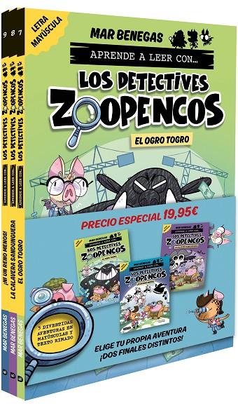 PACK APRENDER A LEER CON... ¡LOS DETECTIVES ZOOPENCOS! 7, 8 Y 9 | 9788408310808 | BENEGAS, MAR