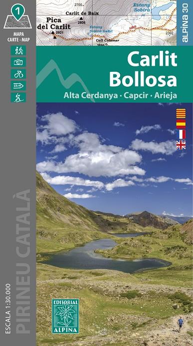 CARLIT BOLLOSA : ALTA CERDANYA ; CAPCIR ; ARIEJA (1:30.000) | 9788470111709