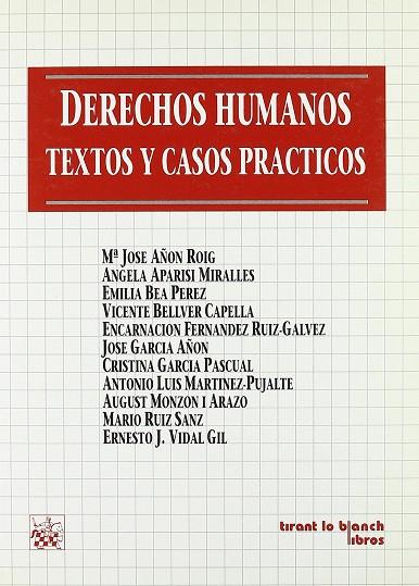 DERECHOS HUMANOS.TEXTOS Y CASOS PRACTICOS | 9788480023207 | AÑON ROIG,MªJOSE