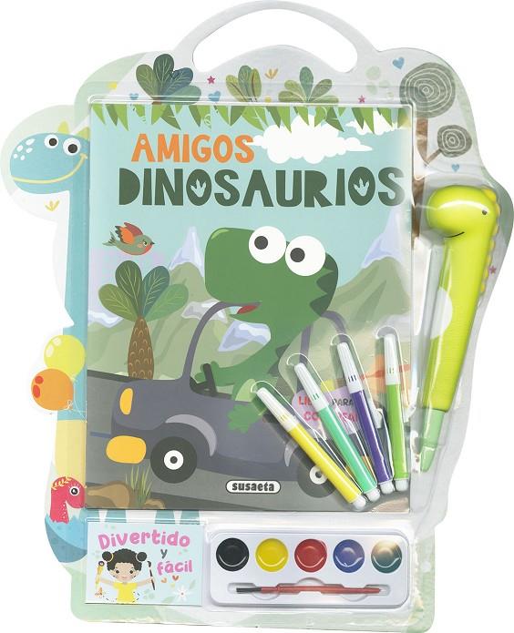 AMIGOS DINOSAURIOS : COLOREA CON TUS AMIGOS | 9788411963480