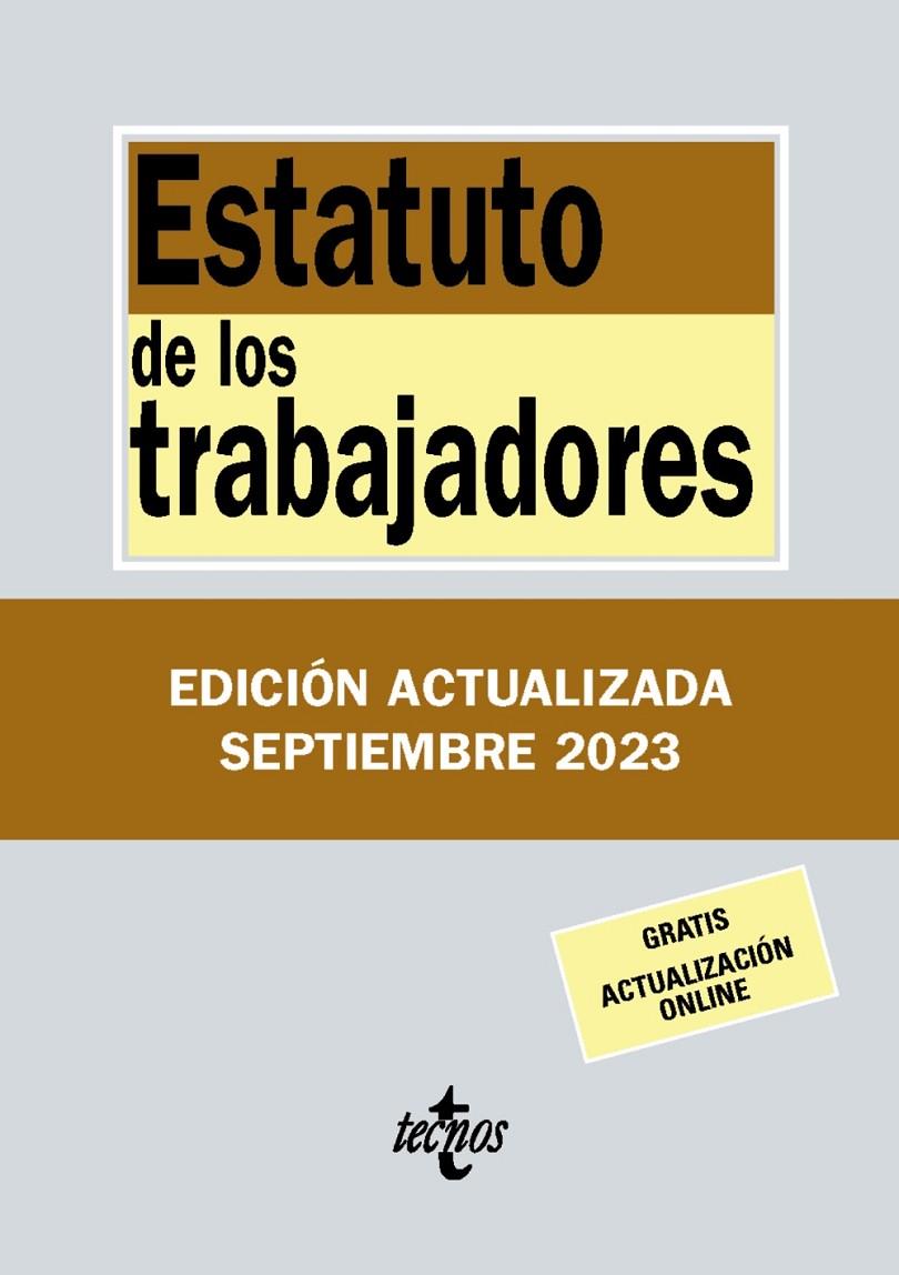 ESTATUTO DE LOS TRABAJADORES (SEPTIEMBRE 2023) | 9788430988389