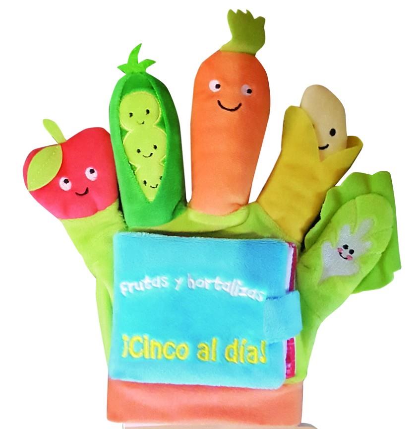 LIBRO GUANTE FRUTAS Y HORTALIZAS : ¡CINCO AL DÍA! | 9788468350233