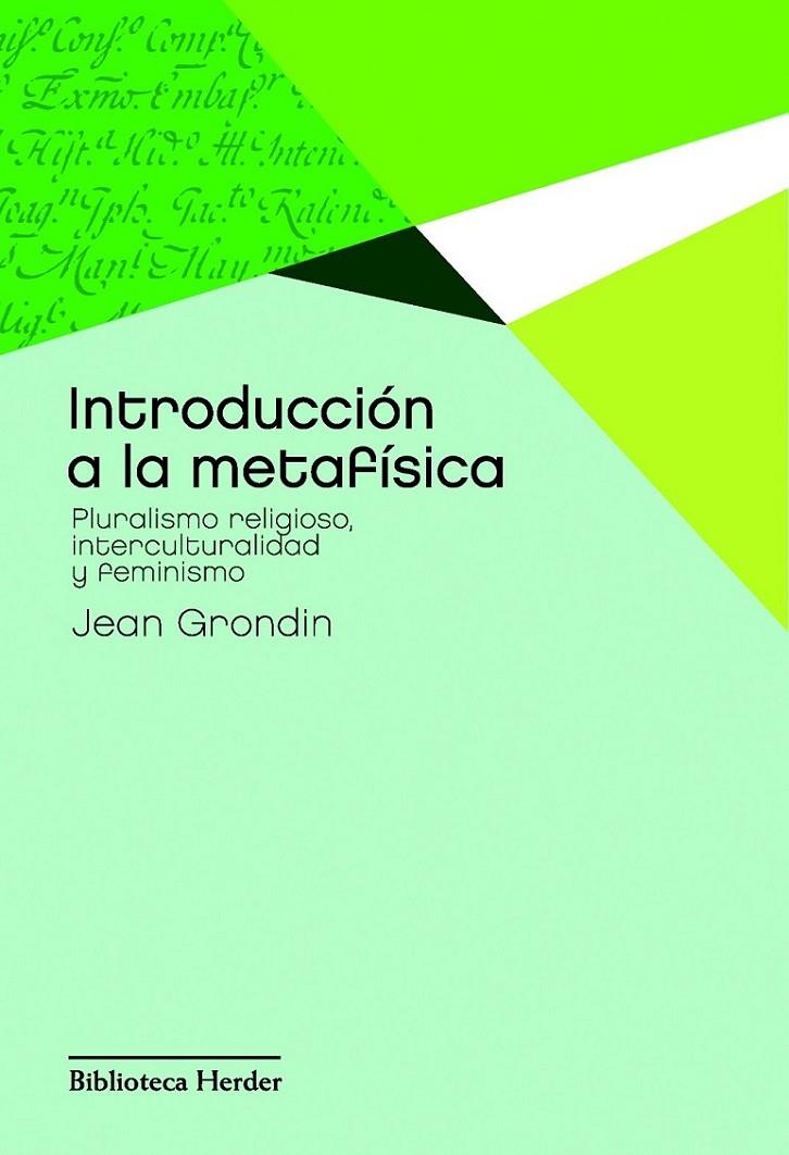 INTRODUCCIÓN A LA METAFÍSICA | 9788425428418 | GRONDIN, JEAN