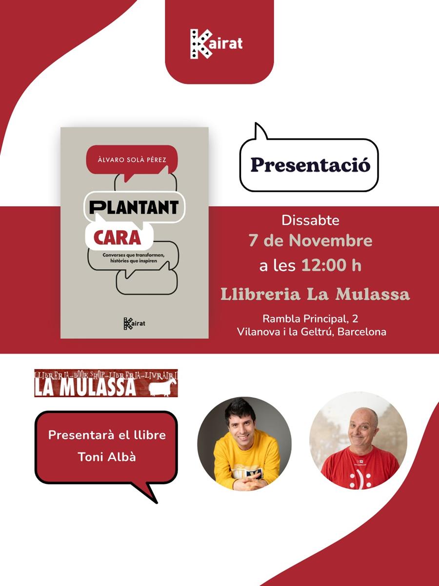 PRESENTACIÓ "PLANTANT CARA" D'ÀLVARO SOLÀ - 