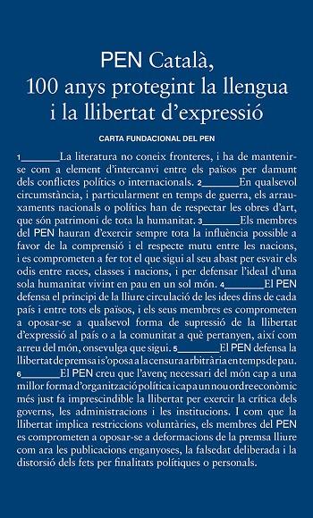 PEN CATALÀ : 100 ANYS PROTEGINT LA LLENGUA I LA LLIBERTAT D'EXPRESSIÓ | 9788419392473