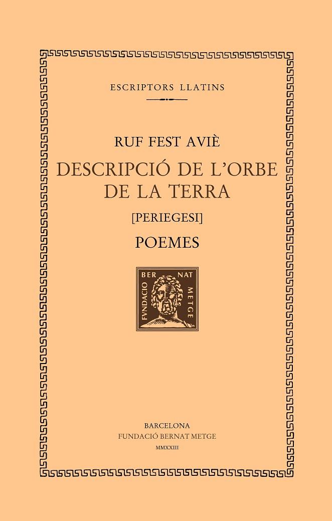 DESCRIPCIÓ DE L'ORBE DE LA TERRA :  POEMES | 9788498594317 | AVIE, RUF FEST
