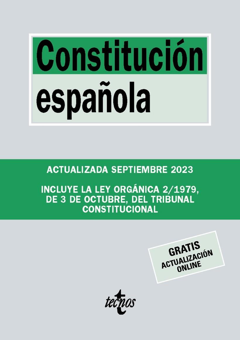 CONSTITUCIÓN ESPAÑOLA (SEPTIEMBRE 2023) | 9788430988365