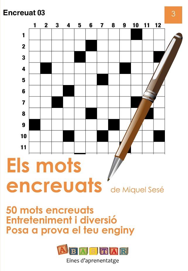 MOTS ENCREUATS DE MIQUEL SESÉ, 3, ELS | 9791399250633 | SESÉ, MIQUEL