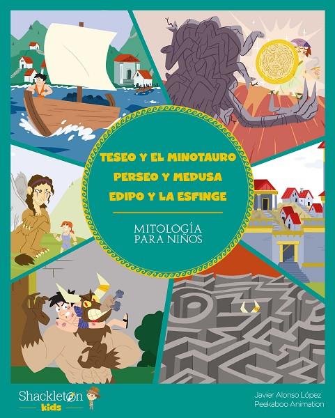 TESEO Y EL MINOTAURO : PERSEO Y MEDUSA, EDIPO Y LA ESFINGE | 9788418139093 | ALONSO LÓPEZ, JAVIER/PEEKABOO ANIMATION