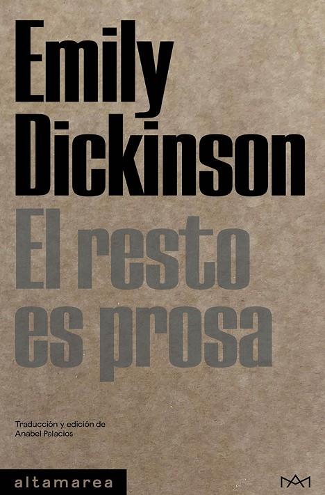 RESTO ES PROSA, EL | 9788419583192 | DICKINSON, EMILY