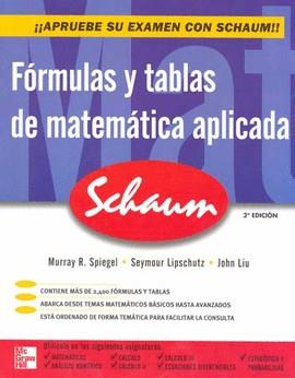 FORMULAS Y TABLAS DE MATEMATICA APLICADA (SCHAUM) | 9786071502629