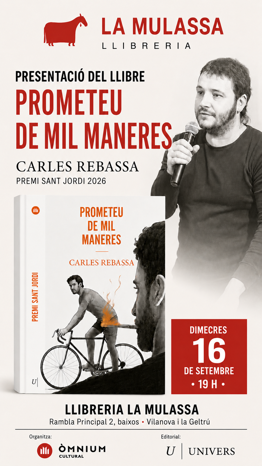 PRESENTACIÓ "PROMETEU DE MIL MANERES" DE CARLES REBASSA - 