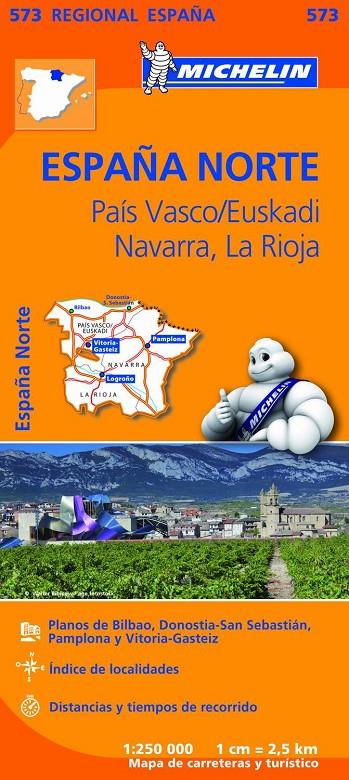 ESPAÑA NORTE ; PAIS VASCO, NAVARRA, LA RIOJA 573 (1:250.000) | 9782067184206