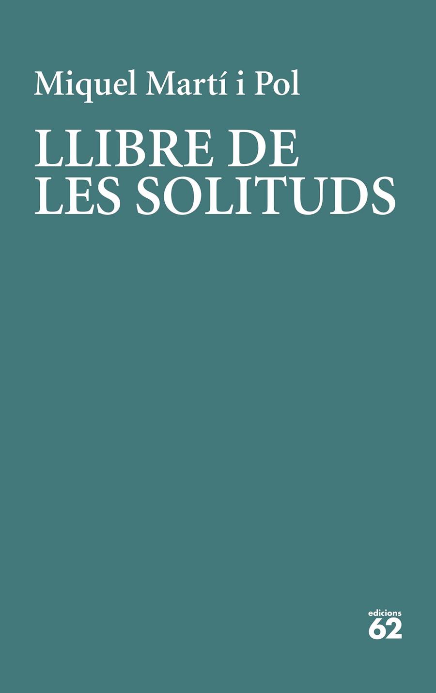 LLIBRE DE LES SOLITUTS | 9788429779226 | MARTI POL, MIQUEL