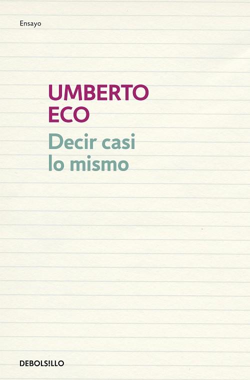 DECIR CASI LO MISMO | 9788483468920 | ECO, UMBERTO