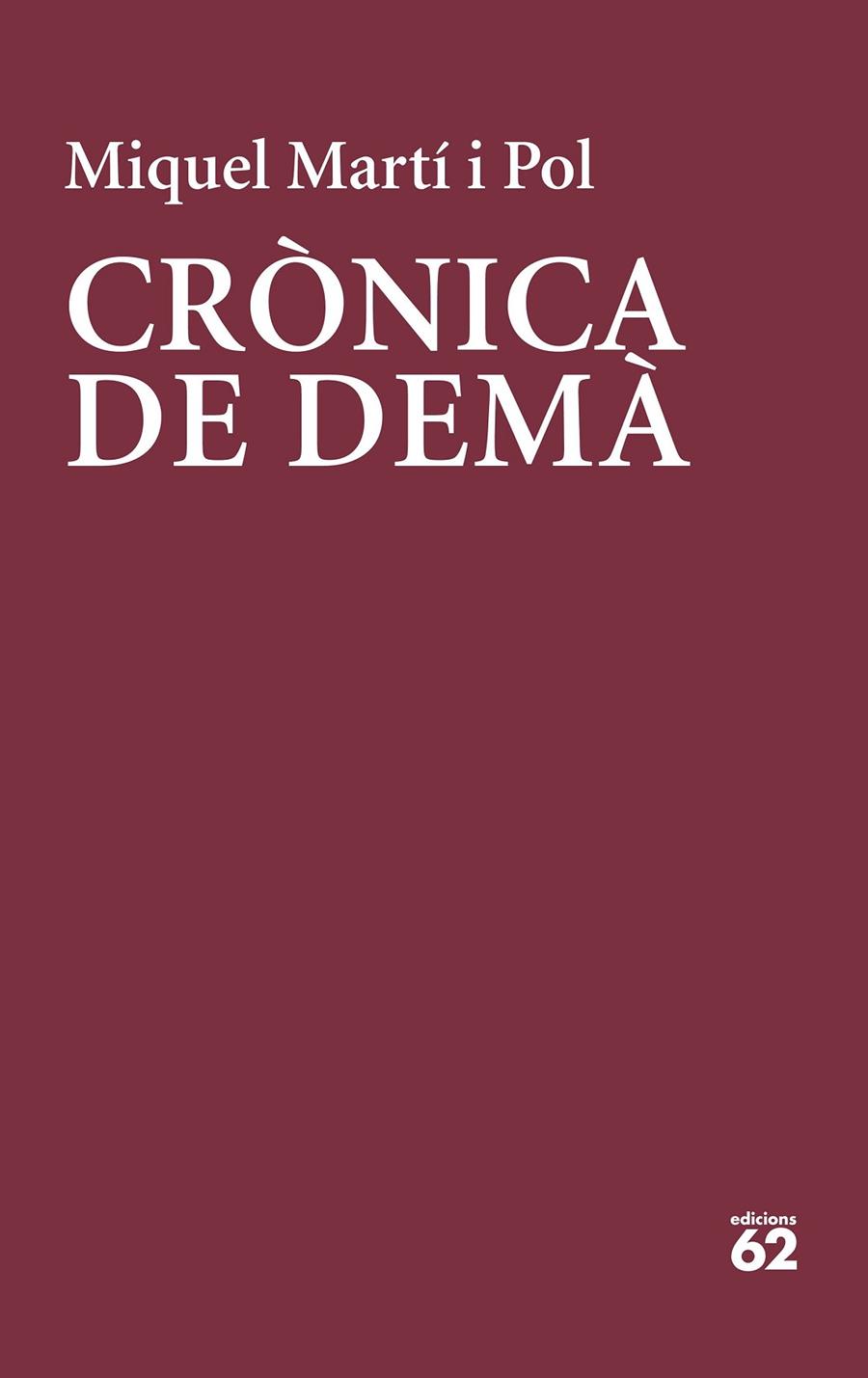 CRONICA DE DEMA | 9788429779219 | MARTI POL, MIQUEL