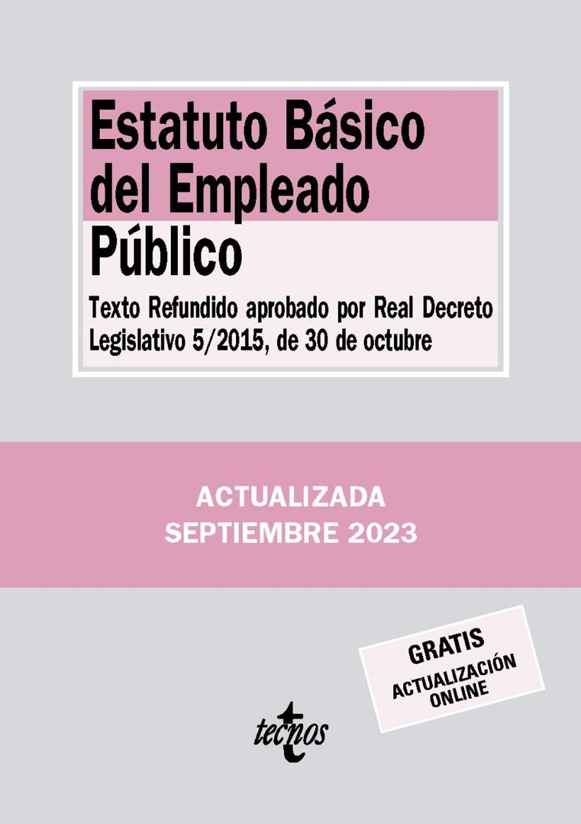 ESTATUTO BÁSICO DEL EMPLEADO PÚBLICO | 9788430988488 | EDITORIAL TECNOS
