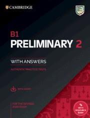 B1 PRELIMINARY 2. STUDENT'S BOOK WITH ANSWERS WITH AUDIO WITH RESOURCE BANK | 9781108781558 | CAMBRIDGE
