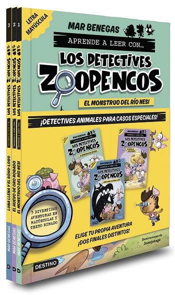 PACK APRENDE A LEER CON...LOS DETECTIVES ZOOPENCOS 1-3 | 9788408285960 | BENEGAS, MAR