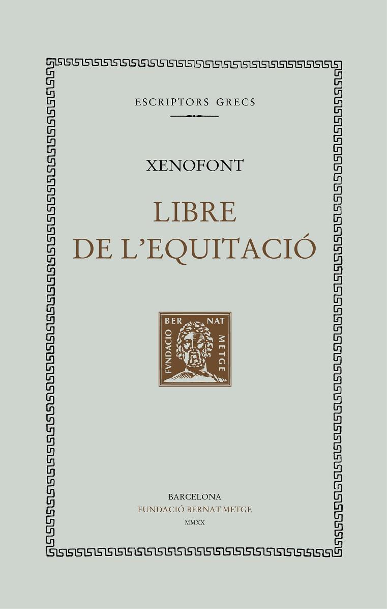 LLIBRE DE L'EQUITACIO | 9788498593471 | XENOFONT