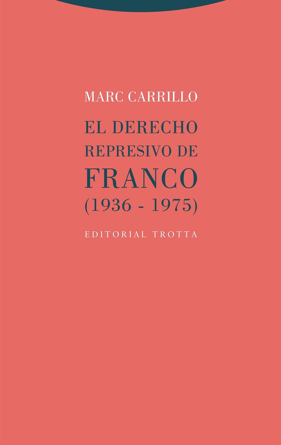 DERECHO REPRESIVO DE FRANCO (1936-1975), EL | 9788413641034 | CARRILLO, MARC