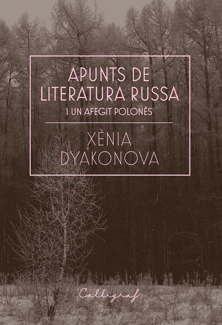 APUNTS DE LITERATURA RUSSA | 9788412212358 | DYAKONOVA, XENIA