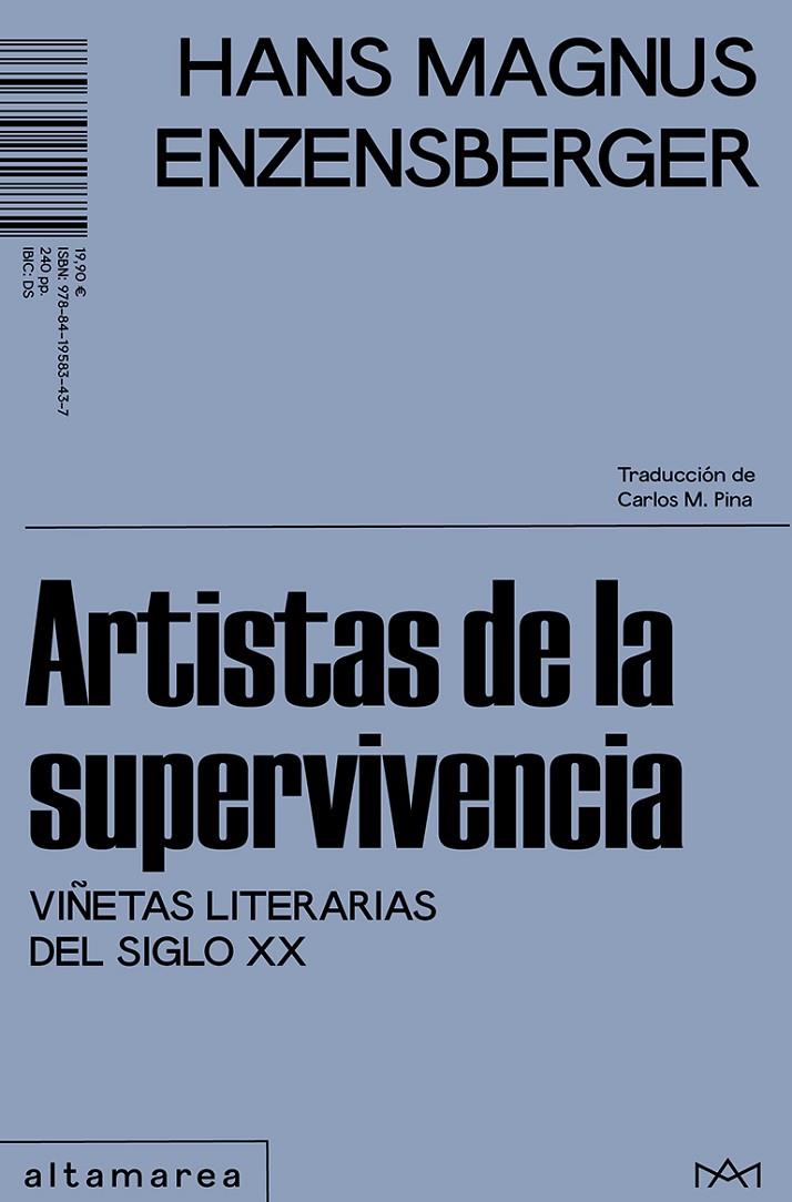 ARTISTAS DE LA SUPERVIVENCIA | 9788419583437 | ENZENSBERGER, HANS MAGNUS